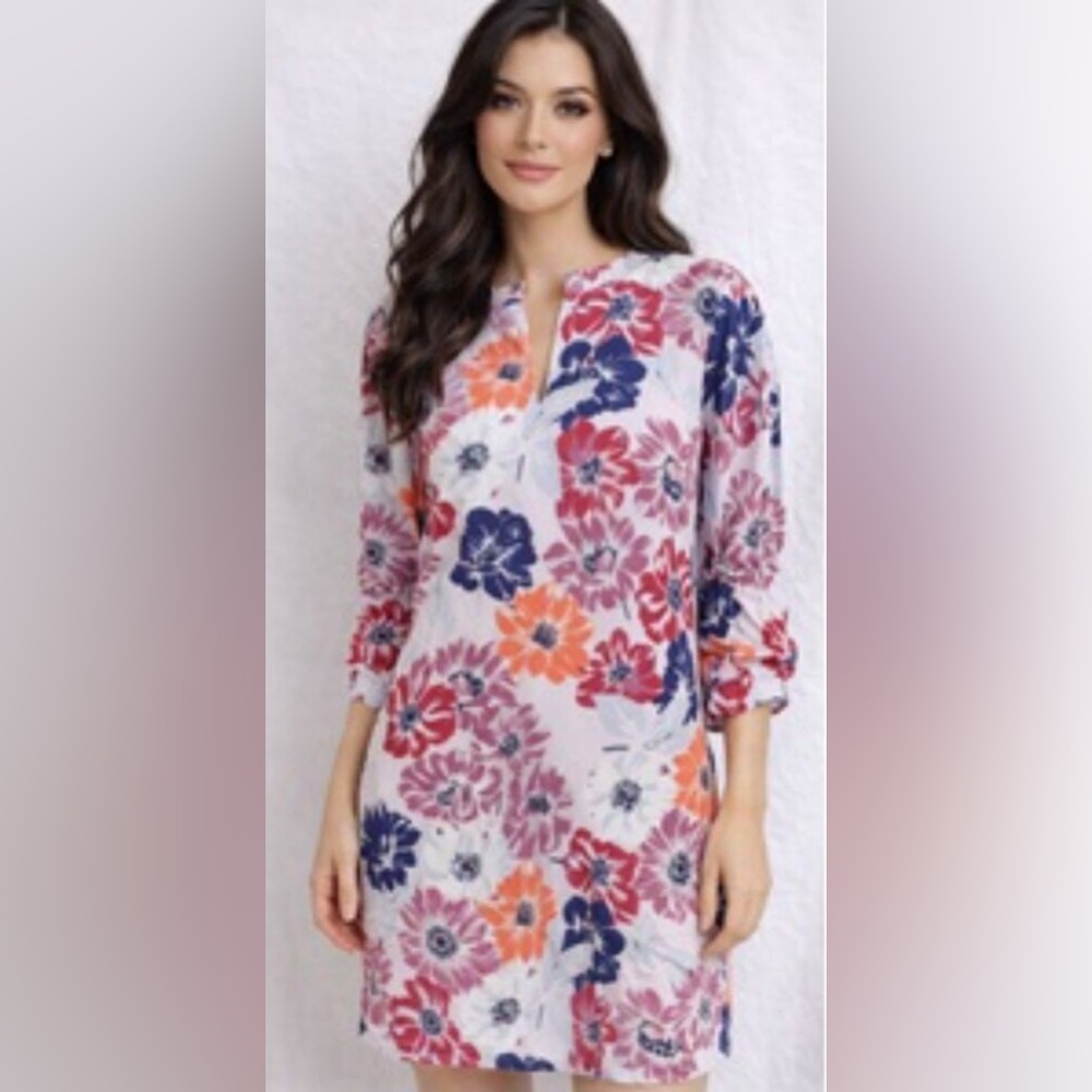 ANN TAYLOR FACTORY SIZE XS FLORAL A LINE DRESS